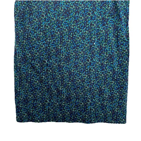 Isaac Mizrahi Live Shift Dress Womens 4XT Blue Confetti Print Stretch Office - Picture 4 of 11